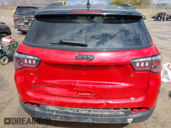2021 Jeep Compass Altitude with VIN 3C4NJDBB3MT504477, listed as a IAAI auction lot 41886527 with 50,341 mi miles and . Bid and sale history available at DreamBid. Image 16.