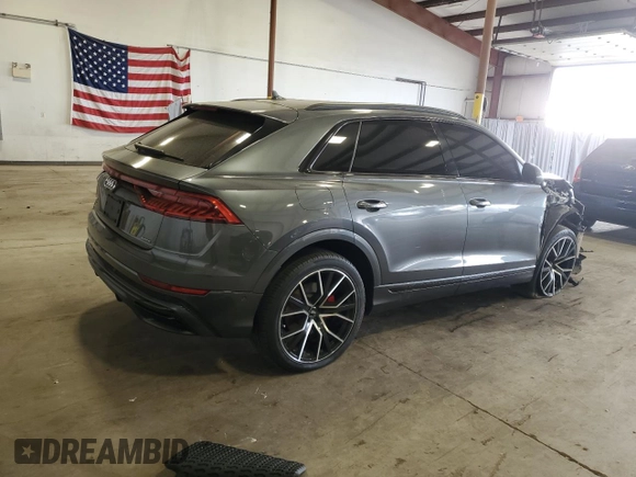 2019 Audi Q8 Premium Plus with VIN WA1EVAF19KD029726, listed as a Copart auction lot 78515944 with 0 mi miles and Salvage Title. Bid and sale history available at carsss.com. Image 3.