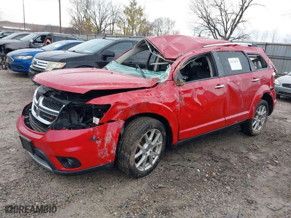 2014 Dodge Journey Limited with VIN 3C4PDDDG7ET185644, listed as a IAAI auction lot 41478679 with 174,195 mi miles. Bid and sale history available at carsss.com. Image 2.