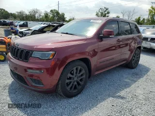 2018 Jeep Grand Cherokee Overland with VIN 1C4RJFCG5JC338137, listed as a Copart auction lot 58008915 with 89,481 mi miles and Salvage title. Bid and sale history available at DreamBid. Image 1.