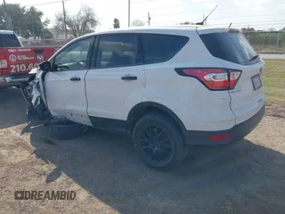 2018 Ford Escape S with VIN 1FMCU0F70JUD36517, listed as a IAAI auction lot 41524031 with 1 mi miles. Bid and sale history available at carsss.com. Image 3.