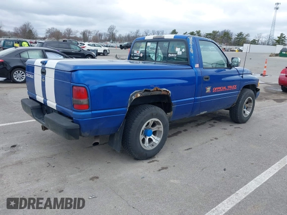 1996 Dodge 1500 with VIN 1B7HC16Z9TS715521, listed as a IAAI auction lot 41842722 with Not Provided miles. Bid and sale history available at carsss.com. Image 4.