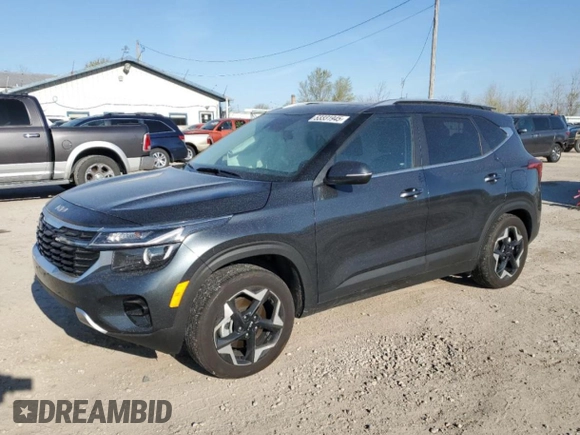 2024 Kia Seltos EX z VIN KNDERCAA4R7621296, wystawiony jako Copart lot #53331945 z przebiegiem 16 195 mil mil oraz Szkoda całkowita • Salvage title. Historia ofert i sprzedaży dostępna na DreamBid. Obrazek 1.