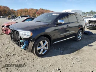 2013 Dodge Durango Citadel with VIN 1C4SDJET7DC661809, listed as a Copart auction lot 77621804 with 175,265 mi miles and Salvage Title. Bid and sale history available at carsss.com. Image 1.