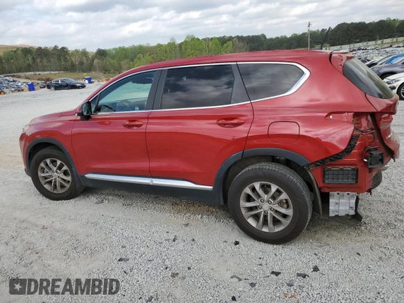 2019 Hyundai Santa Fe SE with VIN 5NMS23AD9KH096865, listed as a Copart auction lot 51138455 with 89,186 mi miles and Salvage Title. Bid and sale history available at carsss.com. Image 2.