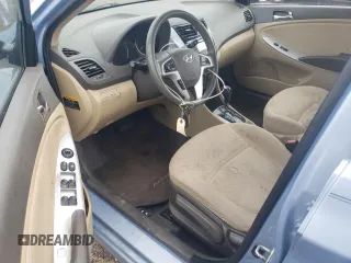 2012 Hyundai Accent GLS with VIN KMHCU4AE2CU185101, listed as a Copart auction lot 51101345 with 126,835 mi miles and Salvage Title. Bid and sale history available at carsss.com. Image 8.