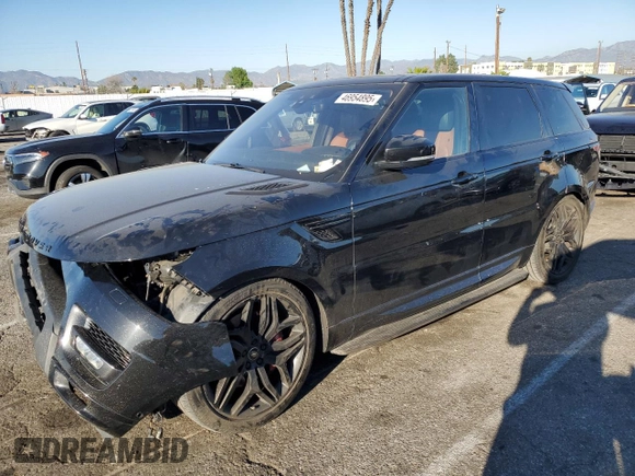 2017 Land Rover Range Rover Sport HSE Dynamic with VIN SALWV2FV4HA143185, listed as a Copart auction lot 46954895 with 81,128 mi miles and Salvage Title. Bid and sale history available at carsss.com. Image 1.