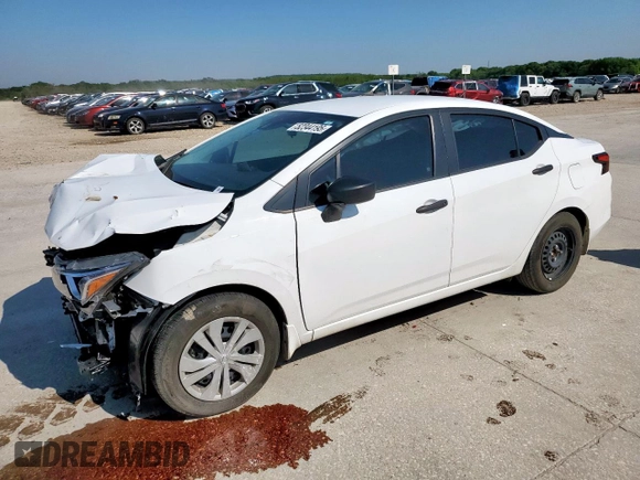 2023 Nissan Versa S z VIN 3N1CN8DV3PL837389, wystawiony jako Copart lot #52344195 z przebiegiem 26 249 mil mil oraz Szkoda całkowita • Salvage title. Historia ofert i sprzedaży dostępna na DreamBid. Obrazek 1.