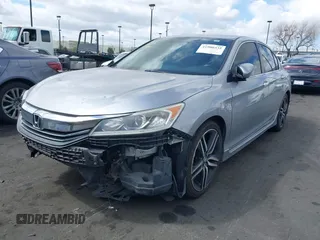 2017 Honda Accord Sedan Sport with VIN 1HGCR2F57HA082818, listed as a IAAI auction lot 41900332 with 169,226 mi miles. Bid and sale history available at carsss.com. Image 2.