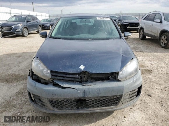 2010 Volkswagen Golf with VIN WVWDA7AJ9AW189504, listed as a Copart auction lot 53516265 with 265,765 mi miles and Salvage title. Bid and sale history available at DreamBid. Image 5.