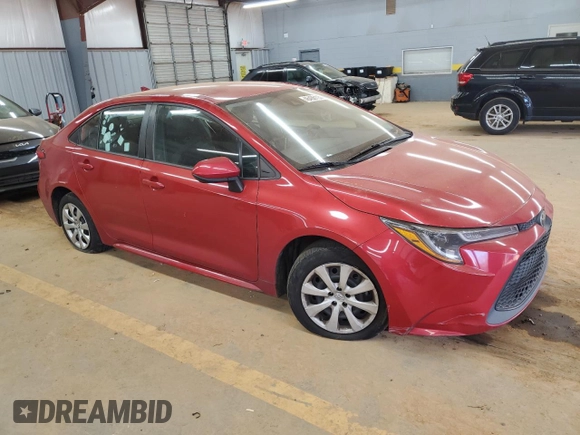 2020 Toyota Corolla LE with VIN 5YFEPRAEXLP103419, listed as a Copart auction lot 46466115 with 0 mi miles and Salvage Title. Bid and sale history available at carsss.com. Image 4.