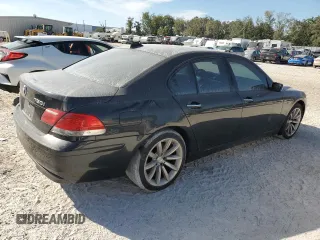 2007 BMW 7 Series 750i with VIN WBAHL83557DT09205, listed as a Copart auction lot 83580374 with 150,334 mi miles and Clean title. Bid and sale history available at DreamBid. Image 3.