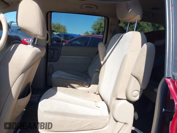 2012 Kia Sedona LX with VIN KNDMG4C70C6443649, listed as a IAAI auction lot 41662007 with 208,575 mi miles. Bid and sale history available at carsss.com. Image 8.