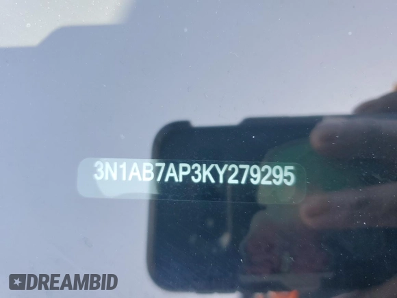 2019 Nissan Sentra SR with VIN 3N1AB7AP3KY279295, listed as a Copart auction lot 50454575 with 122,297 mi miles and Salvage Title. Bid and sale history available at carsss.com. Image 12.