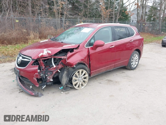 2019 Buick Envision Essence with VIN LRBFX2SA3KD042082, listed as a IAAI auction lot 40952651 with 43,998 mi miles and . Bid and sale history available at carsss.com. Image 16.