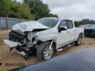 2020 Chevrolet Silverado 1500 Custom with VIN 1GCRWBEHXLZ283202, listed as a Copart auction lot 68265164 with 20,631 mi miles and Salvage Title. Bid and sale history available at carsss.com. Image 1.
