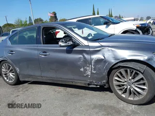 2019 Infiniti Q50 Luxe with VIN JN1EV7APXKM511385, listed as a IAAI auction lot 41647699 with 34,489 mi miles and . Bid and sale history available at DreamBid. Image 13.
