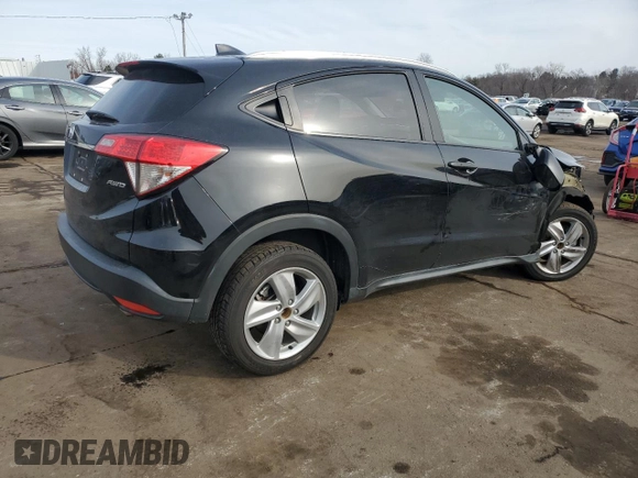 2019 Honda HR-V EX-L with VIN 3CZRU6H74KM724476, listed as a Copart auction lot 44405425 with 50,951 mi miles and Salvage Title. Bid and sale history available at carsss.com. Image 3.