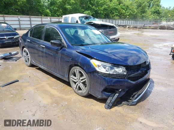 2016 Honda Accord Sport with VIN 1HGCR2F54GA031453, listed as a IAAI auction lot 42364940 with 109,227 mi miles and . Bid and sale history available at DreamBid. Image 1.