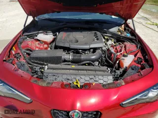 2022 Alfa Romeo Giulia Veloce with VIN ZARFANBN0N7660752, listed as a Copart auction lot 47805155 with 12,519 mi miles and Salvage Title. Bid and sale history available at carsss.com. Image 11.