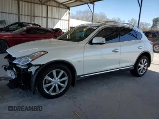 2016 Infiniti QX50 with VIN JN1BJ0RP0GM230259, listed as a Copart auction lot 49252975 with 117,752 mi miles and Salvage Title. Bid and sale history available at carsss.com. Image 1.