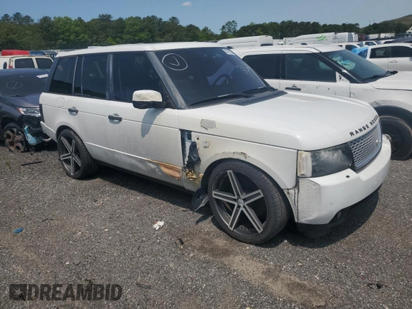 2011 Land Rover Range Rover HSE with VIN SALME1D42BA356848, listed as a Copart auction lot 59498275 with 110,260 mi miles and Non repairable. Bid and sale history available at DreamBid. Image 4.