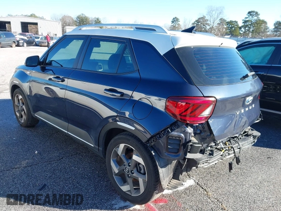 2022 Hyundai Venue Limited with VIN KMHRC8A32NU187727, listed as a IAAI auction lot 41248613 with 48,923 mi miles and . Bid and sale history available at DreamBid. Image 3.