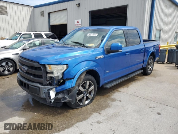 2015 Ford F-150 XL with VIN 1FTEW1CG8FFD02631, listed as a Copart auction lot 60219845 with 131,759 mi miles and Salvage title. Bid and sale history available at DreamBid. Image 1.