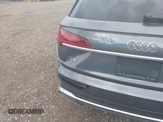 2023 Audi Q5 S line Premium Plus with VIN WA1EAAFY8P2008054, listed as a IAAI auction lot 42678217 with 20,363 mi miles and . Bid and sale history available at DreamBid. Image 19.