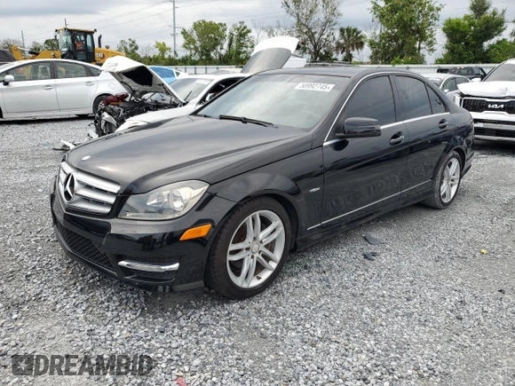 2012 Mercedes-Benz C 250 Sport z VIN WDDGF4HB5CA728489, wystawiony jako Copart lot #58992745 z przebiegiem 29 300 mil mil oraz Szkoda całkowita • Salvage title. Historia ofert i sprzedaży dostępna na DreamBid. Obrazek 1.