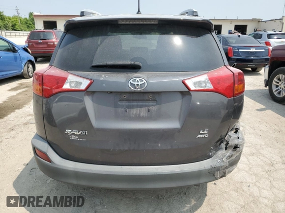 2013 Toyota RAV4 LE with VIN 2T3BFREV1DW064033, listed as a Copart auction lot 58982715 with 167,425 mi miles and Salvage title. Bid and sale history available at DreamBid. Image 6.