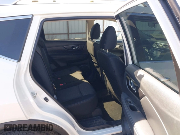 2017 Nissan Rogue SV with VIN KNMAT2MV7HP580637, listed as a IAAI auction lot 42040075 with 47,514 mi miles. Bid and sale history available at carsss.com. Image 8.