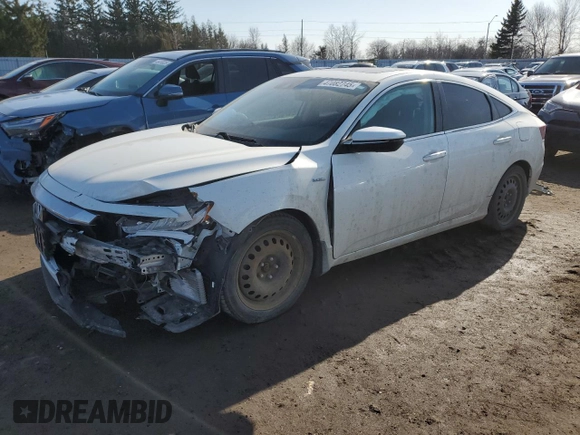 2019 Honda Insight Touring with VIN 19XZE4F71KE400163, listed as a Copart auction lot 47082745 with 83,654 mi miles and Salvage Title. Bid and sale history available at carsss.com. Image 1.