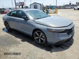 2024 Honda Accord Sport with VIN 1HGCY2F57RA001983, listed as a Copart auction lot 57445715 with 21,382 mi miles and Salvage title. Bid and sale history available at DreamBid. Image 4.
