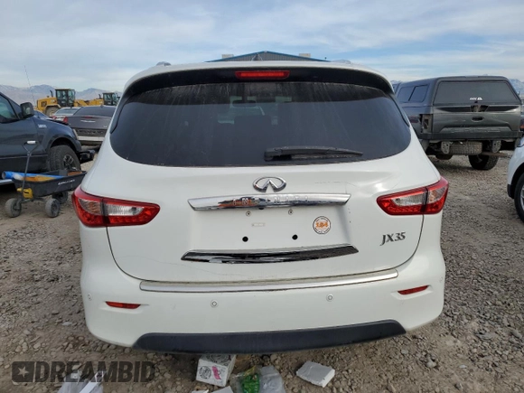 2013 Infiniti JX35 with VIN 5N1AL0MM4DC350935, listed as a Copart auction lot 82236654 with 87,241 mi miles and Salvage Title. Bid and sale history available at carsss.com. Image 6.
