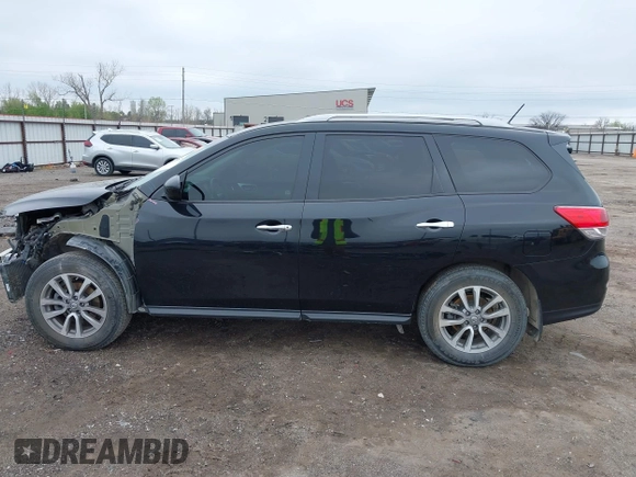 2016 Nissan Pathfinder Platinum with VIN 5N1AR2MN6GC624904, listed as a IAAI auction lot 41921662 with 77,025 mi miles. Bid and sale history available at carsss.com. Image 15.