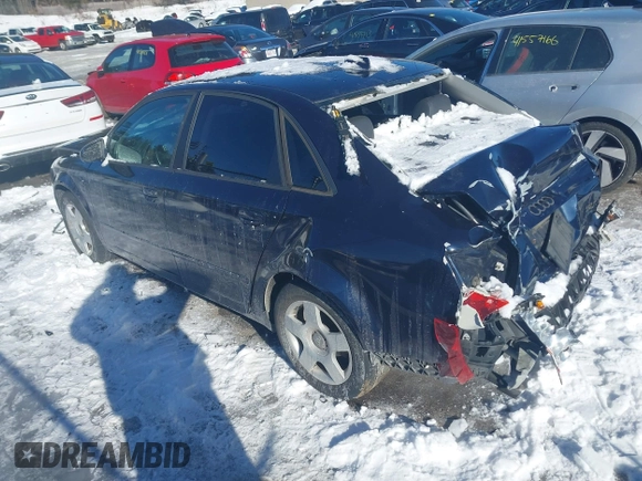 2004 Audi A4 1.8T with VIN WAULC68E14A287000, listed as a IAAI auction lot 41591065 with 240,607 mi miles. Bid and sale history available at carsss.com. Image 3.