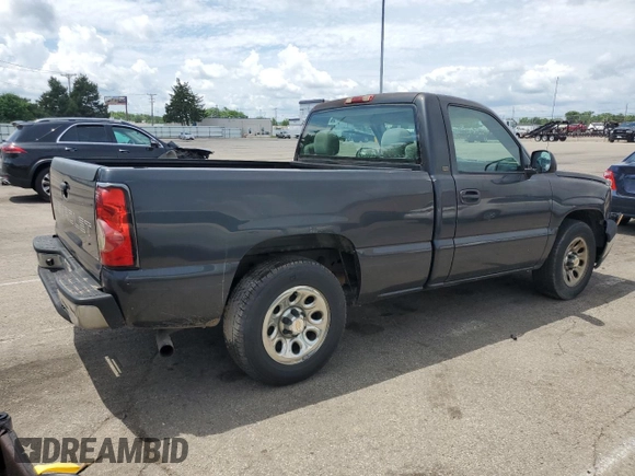 2005 Chevrolet Silverado 1500 Work Truck with VIN 1GCEC14XX5Z204219, listed as a Copart auction lot 60194575 with 198,381 mi miles and Salvage title. Bid and sale history available at DreamBid. Image 3.