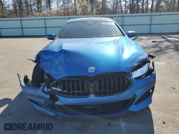 2020 BMW 8 Series M850i with VIN WBAGV8C0XLCE55564, listed as a Copart auction lot 54543135 with 45,704 mi miles and Salvage title. Bid and sale history available at DreamBid. Image 5.