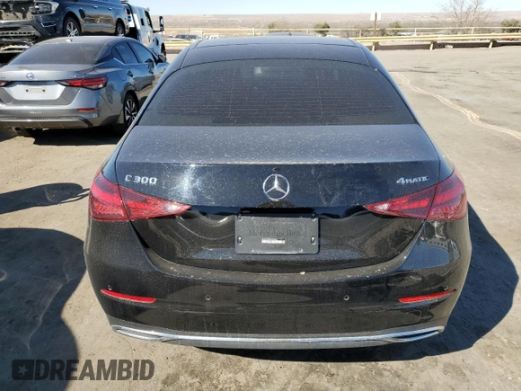 2023 Mercedes-Benz C 300 with VIN W1KAF4HB0PR153442, listed as a Copart auction lot 45536115 with 19,333 mi miles and Salvage Title. Bid and sale history available at DreamBid. Image 6.