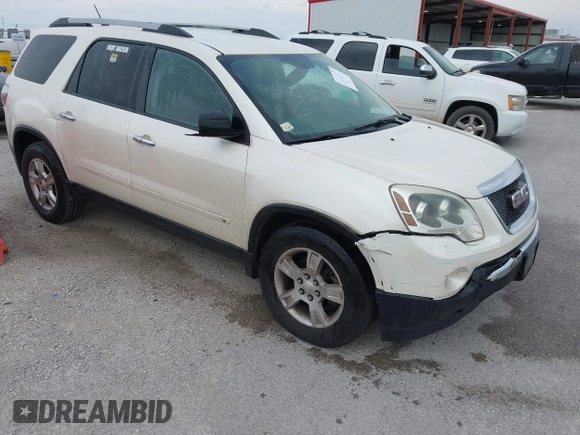 2010 GMC Acadia SLE with VIN 1GKLRLED3AJ144951, listed as a IAAI auction lot 42041055 with 286,072 mi miles and . Bid and sale history available at DreamBid. Image 1.