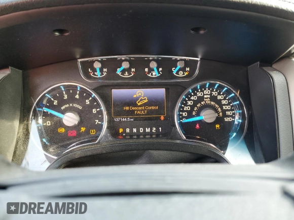 2013 Ford F-150 XL with VIN 1FTFW1EF3DFA67450, listed as a Copart auction lot 51451985 with 137,144 mi miles and Salvage Title. Bid and sale history available at carsss.com. Image 9.