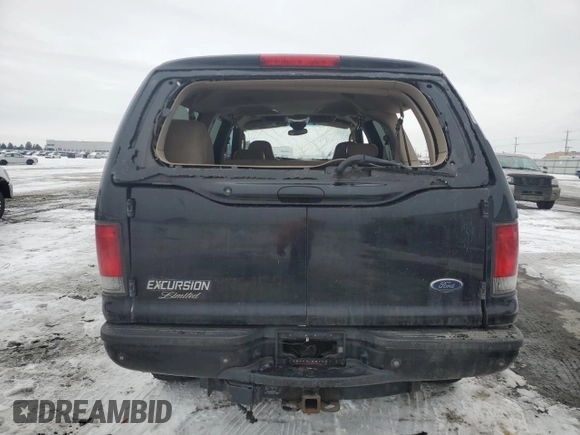2003 Ford Excursion Limited z VIN 1FMSU43P53EC07516, wystawiony jako Copart lot #45901835 z przebiegiem 171 329 mil mil oraz Szkoda całkowita • Salvage title. Historia ofert i sprzedaży dostępna na DreamBid. Obrazek 6.