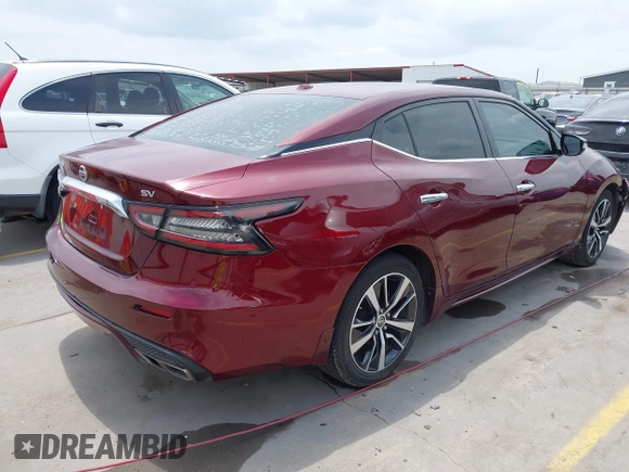 2020 Nissan Maxima SV with VIN 1N4AA6CV3LC386062, listed as a IAAI auction lot 42132959 with 40,098 mi miles and . Bid and sale history available at DreamBid. Image 4.