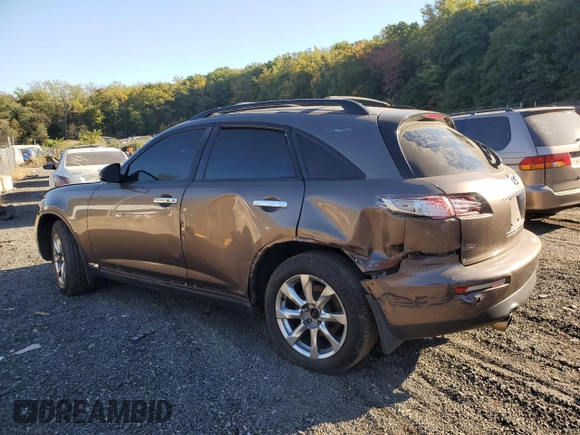 2008 Infiniti FX with VIN JNRAS08WX8X208350, listed as a Copart auction lot 76717914 with Not Provided miles and Salvage Title. Bid and sale history available at DreamBid. Image 2.