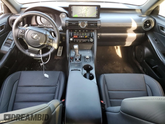 2024 Lexus IS 350 F Sport with VIN JTHGZ1E29R5033467, listed as a Copart auction lot 84226104 with 6,999 mi miles and Salvage title. Bid and sale history available at DreamBid. Image 8.