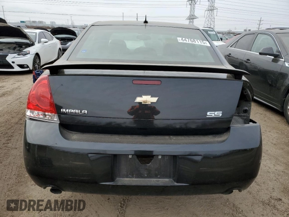 2006 Chevrolet Impala SS with VIN 2G1WD58C769113395, listed as a Copart auction lot 44768115 with 26,020 mi miles and Salvage Title. Bid and sale history available at DreamBid. Image 6.