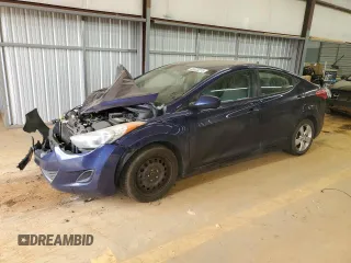 2013 Hyundai Elantra GLS with VIN 5NPDH4AEXDH360218, listed as a Copart auction lot 46522275 with 190,015 mi miles and Salvage title. Bid and sale history available at DreamBid. Image 1.
