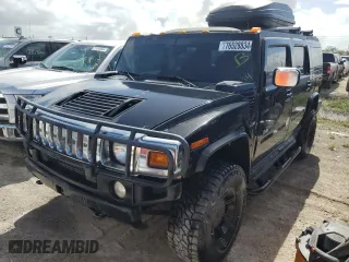 2003 Hummer H2 with VIN 5GRGN23U33H114427, listed as a Copart auction lot 76528834 with 133,571 mi miles and Salvage Title. Bid and sale history available at carsss.com. Image 1.