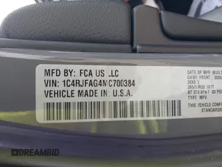2021 Jeep Grand Cherokee Laredo E with VIN 1C4RJFAG4MC700384, listed as a IAAI auction lot 42192672 with 54,525 mi miles and . Bid and sale history available at DreamBid. Image 9.